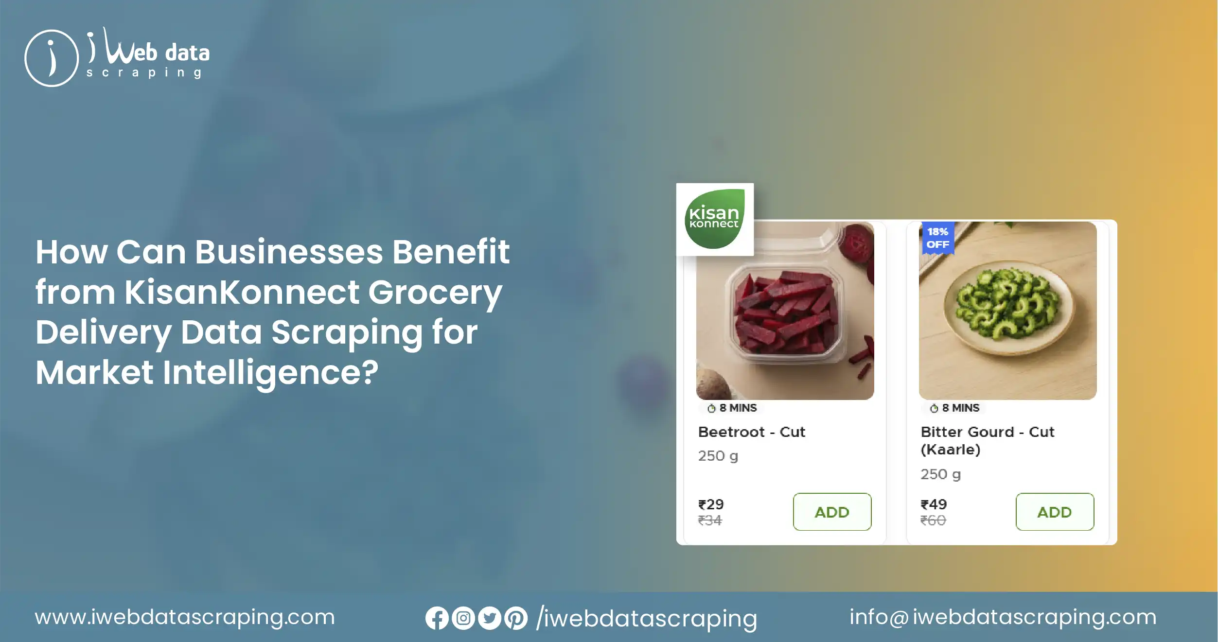 KisanKonnect Grocery Delivery Data Scraping for Market Intelligence